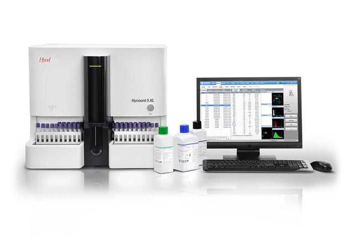 
    5-part differentiation, 29 parameters, 1 3D scatter gram, 3 2D scatter grams and 3 histograms
    Tri-angle semi-conductor Laser scatter combined with chemical dye method, advanced flow cytometry
    Compact, powerful and affordable
    Only 20ul sampling volume
    Up to 80 samples per hour
    3 counting modes: venous blood, capillary blood and prediluted
    Capability to flag abnormal samples
    Large storage capacity: up to 100,000 samples

